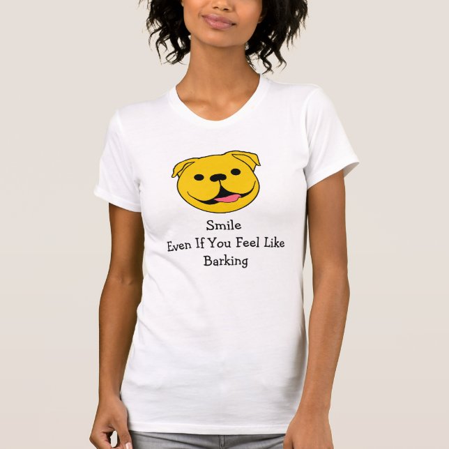 Camiseta Feliz Rosto Cachorro (Frente)