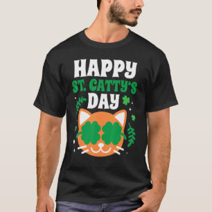 Camiseta Feliz Rua Catedral S Dia Engraçado Gato Santa Patr