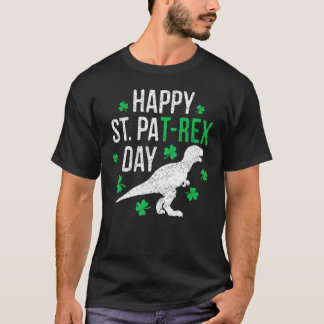 Camiseta Feliz Rua da Rua Rex Day Patrick Patrex Dinosaur