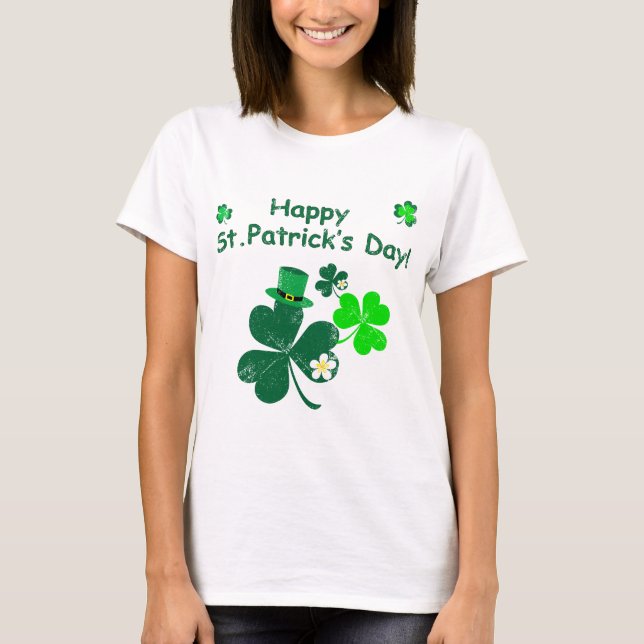 Camiseta Feliz Rua, Dia de Patrick (Frente)