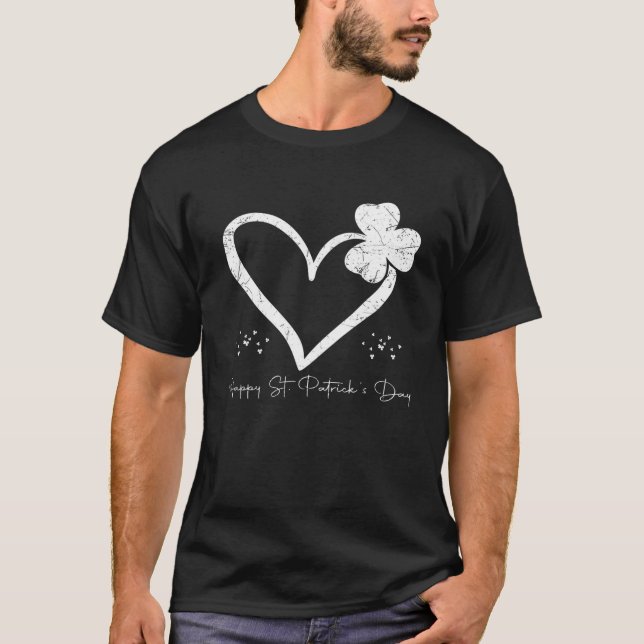 Camiseta Feliz Rua. Dia de Patrick Engraçado São Patrick Ir (Frente)