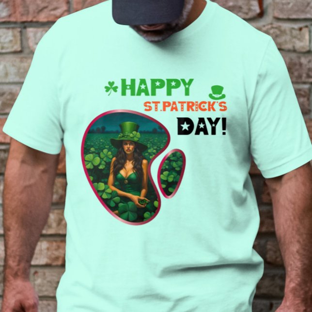 Camiseta Feliz Rua. Dia de Patrick! - Escavador H do Leprec (Criador carregado)