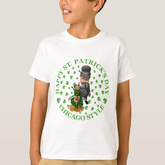 Camiseta Feliz Rua. Dia de Patrick - Estilo Chicago