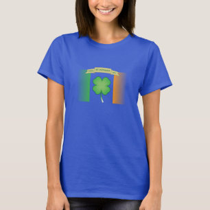 Camiseta Feliz Rua. Dia de Patrick (Quatro Folha de Folha)