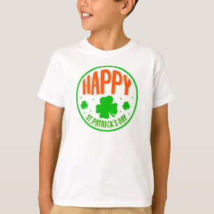 Camiseta Feliz Rua do Círculo do Dia de Patrick Design-6350