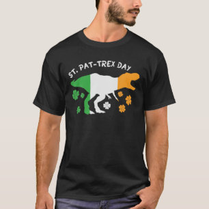 Camiseta Feliz Rua no Dia do Trex Dinossauro Tiranossauro P