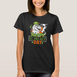 Camiseta Feliz Rua no Rex Day Dinossaur Rua Patrick Decorat