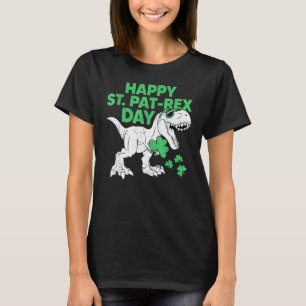 Camiseta Feliz Rua no Rex Day St Patricks Dinosaur Toddler