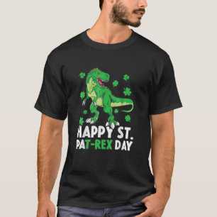 Camiseta Feliz Rua no Rex Dinossaur Saint Patrick