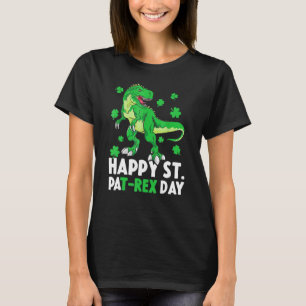 Camiseta Feliz Rua no Rex Dinossaur Saint Patrick, Dia de S