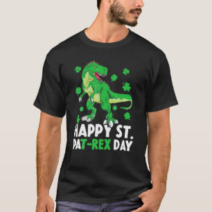 Camiseta Feliz Rua no Rex Dinossaur Saint Patrick, Dia de S