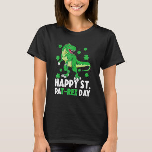 Camiseta Feliz Rua no Rex Dinossaur Saint Patrick, Dia de S