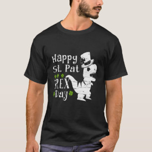Camiseta Feliz Rua no Rex Saint Patrick Dinossaur Boys