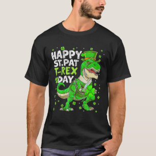 Camiseta Feliz Rua no Rex Saint Patrick Dinossaur Boys