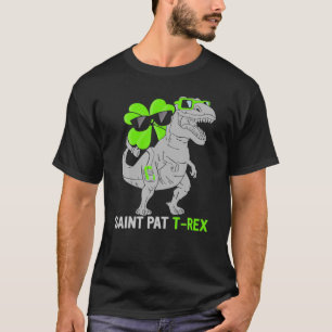 Camiseta Feliz Rua no Rex Saint Patrick Dinossaur Boys