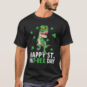 Camiseta Feliz Rua no Rex Saint Patrick Dinossaur Boys
