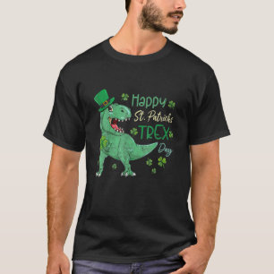 Camiseta Feliz Rua no Rex Saint Patrick Dinossaur Boys