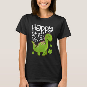 Camiseta Feliz Rua no Rex Saint Patrick Dinossaur Boys
