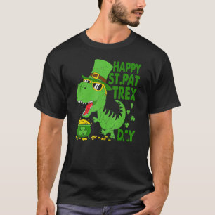 Camiseta Feliz Rua no T Rex Saint Patrick Dinosaur Bo