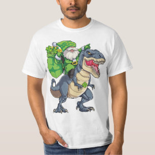 Camiseta Feliz Rua no T Rex Saint Patrick Leprechaun