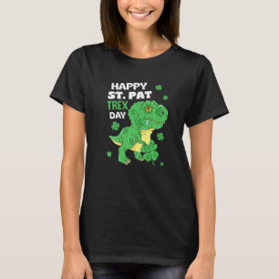 Camiseta Feliz Rua no Trex Day Baby Dinosaur Rua Patrick S