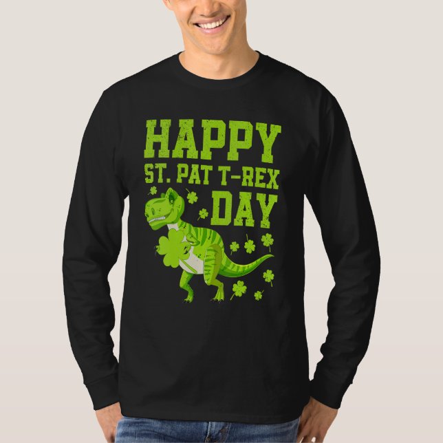 Camiseta Feliz Rua no Trex Day Dino Dinosau (Frente)
