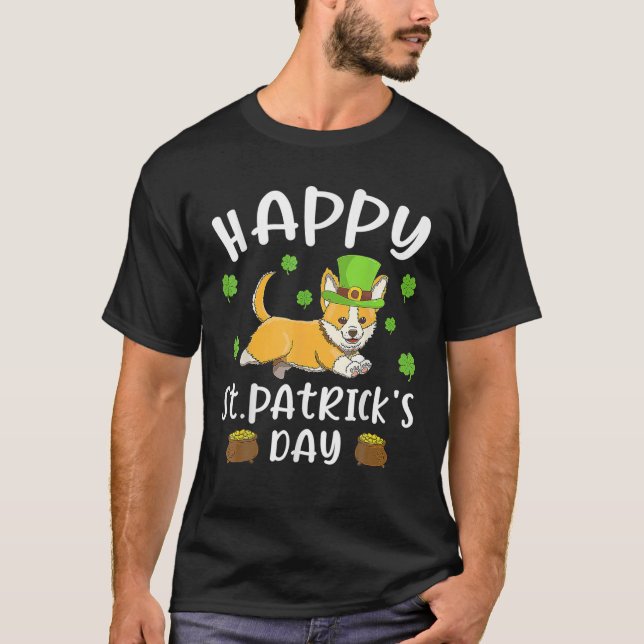 Camiseta Feliz Rua. O Dia de Patrick Engraçado São Patricks (Frente)