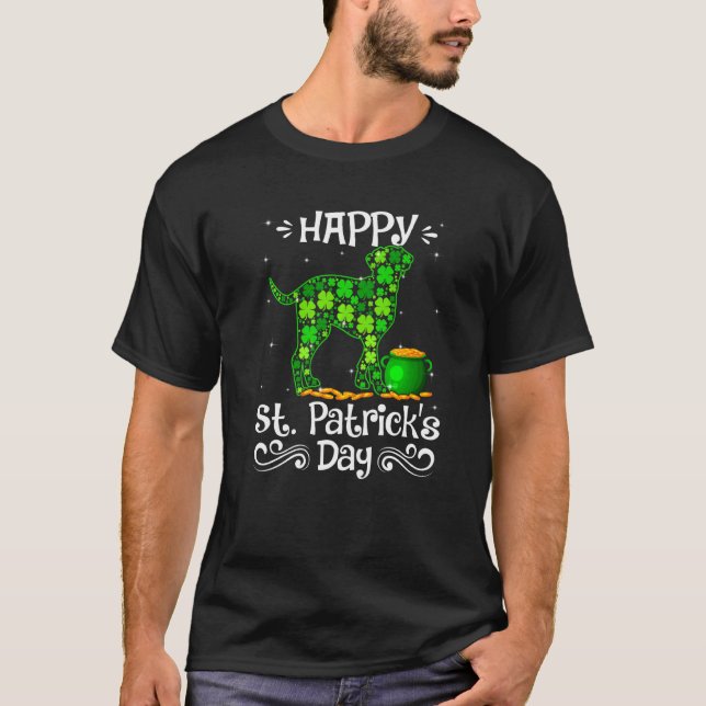 Camiseta Feliz Rua Patrick S Day Dalmaciano Cos Shamrock Co (Frente)