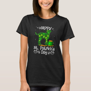 Camiseta Feliz Rua Patrick S Day Dalmaciano Cos Shamrock Co