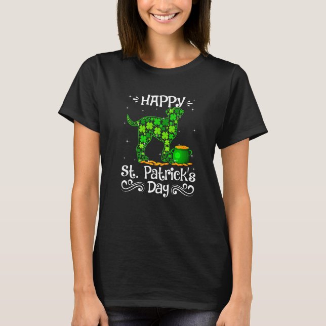 Camiseta Feliz Rua Patrick S Day Dalmaciano Cos Shamrock Co (Frente)