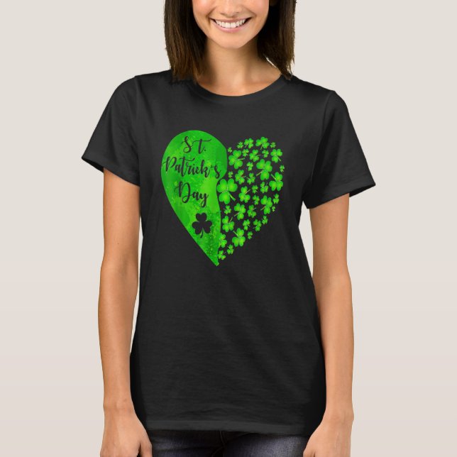 Camiseta Feliz Rua Patrick S Day Engraçado Saint Patrick Ir (Frente)
