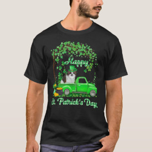 Camiseta Feliz Rua Patrick S Day Shih Tzu Green Truck Shamr
