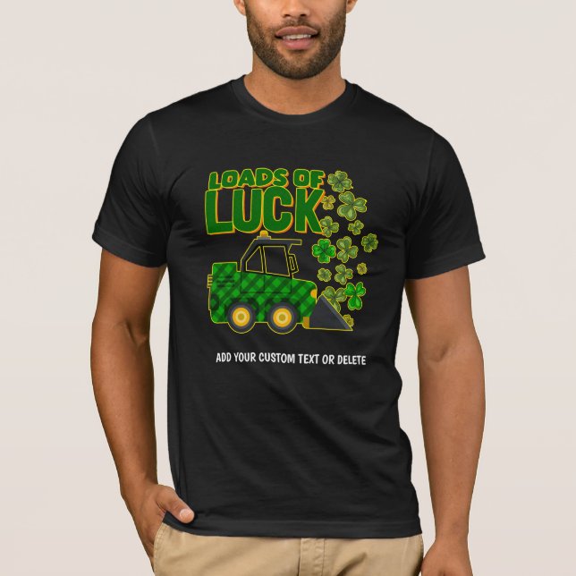 Camiseta Feliz Rua Patrick Truck Carrega Sorte De Shamrock (Frente)