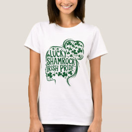 Camiseta Feliz Rua. Patricks Day Shamrock Irish Santo Patri