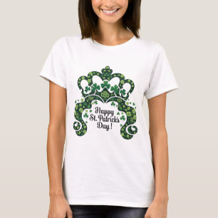 Camiseta Feliz Rua. Patricks Day Shamrock Irish Santo Patri