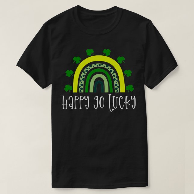 Camiseta Feliz Rua Sortuda Pattys Patricks Day Kids (Frente do Design)