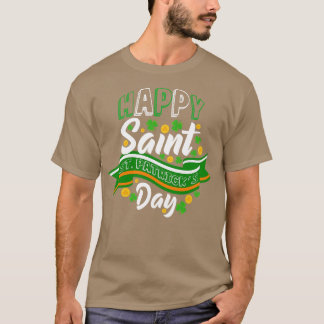 Camiseta Feliz Santo Dia de São Patrício Lucky Shamrock Clo