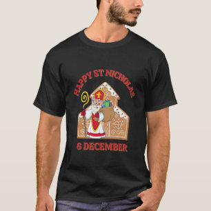 Camiseta Feliz São Nicolau 6 de dezembro Padroeiro do Natal