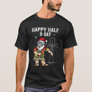 Camiseta Feliz Semestre Jesus Em Papais noeis De Julho