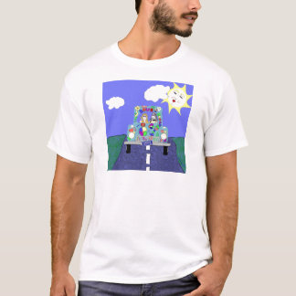 Camiseta Feliz sempre em seguida