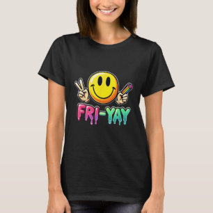 Camiseta Feliz Sexta-feira Fim de Semana Professor Aluno De