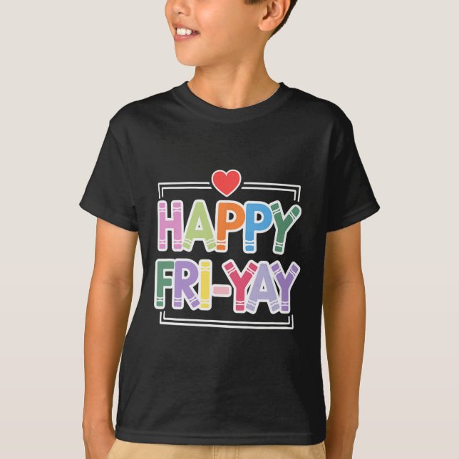 Camiseta Feliz Sextou Vida de Professor Divertida Fim de Se (Frente)