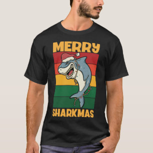 Camiseta Feliz Sharkmas Papais noeis secretos