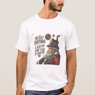 Camiseta Feliz Shiftmas e Feliz ano novo