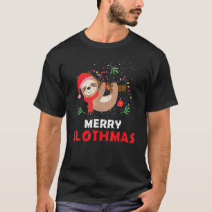 Camiseta Feliz Slothmas Christmas Pajama for Sloth