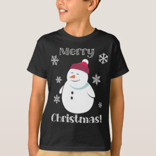 Camiseta Feliz Snowman - Foguete Feliz Natal