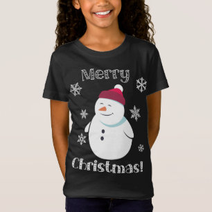 Camiseta Feliz Snowman - Foguete Feliz Natal