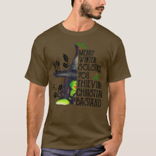 Camiseta Feliz Solstício De Inverno Você Pensando Cristão B