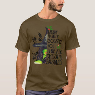 Camiseta Feliz Solstício De Inverno Você Pensando Cristão B