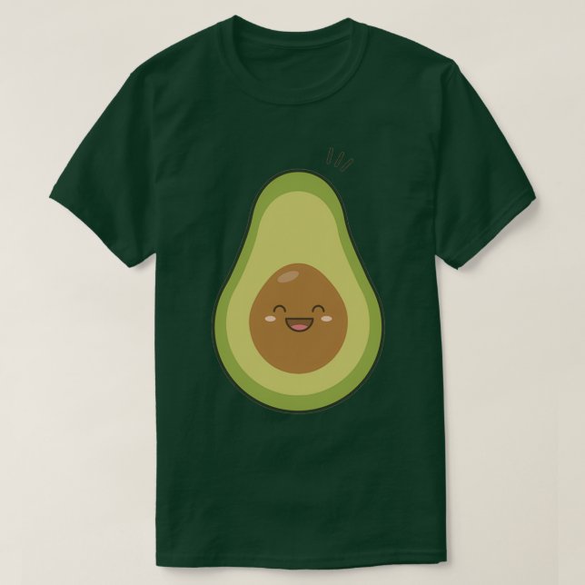 Camiseta Feliz sorriso Avocado (Frente do Design)